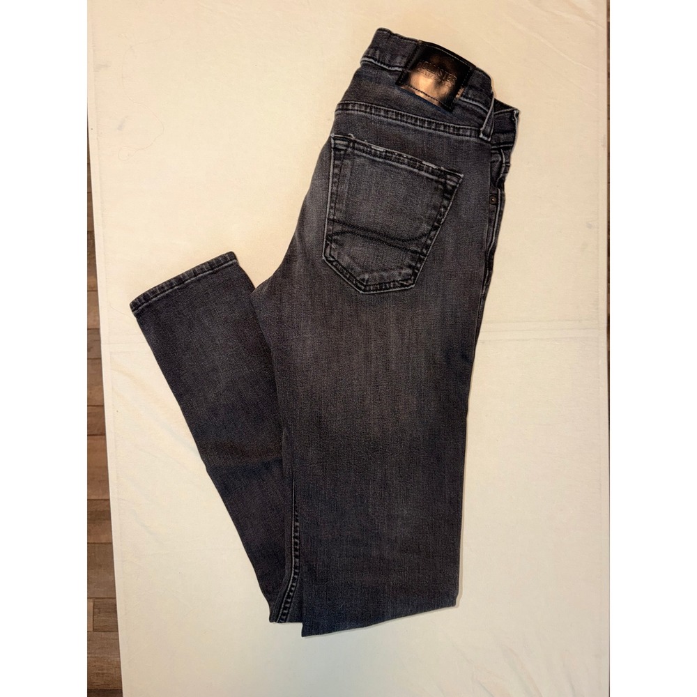 Hollister Mens Skinny Epic Flex Jeans Gray Faded Black W28 L34 (Actual 29x31.5)